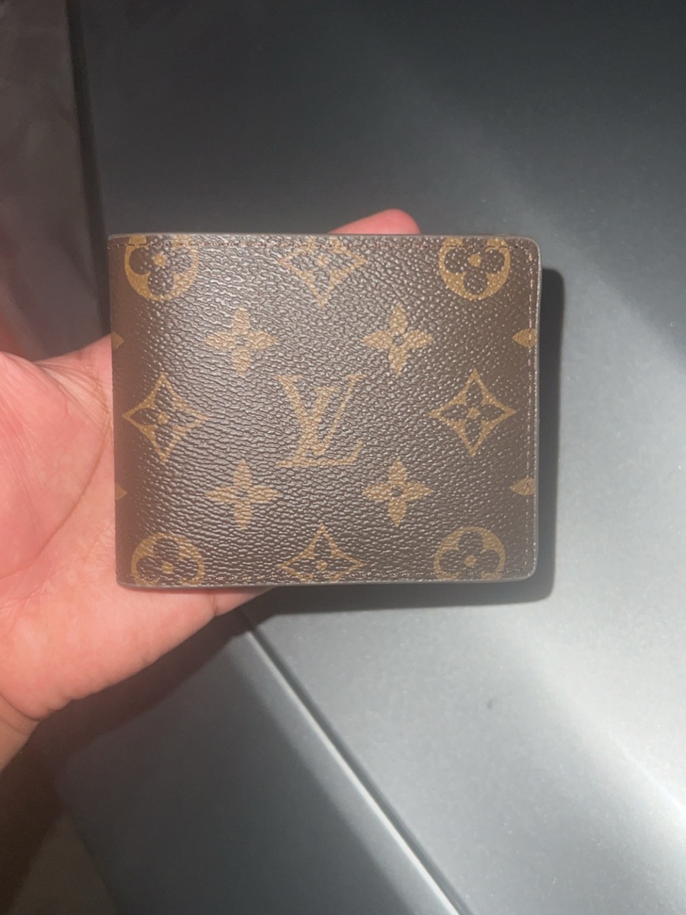 Louis Vuitton Monogram Card & Key Holder in Brown/Gold